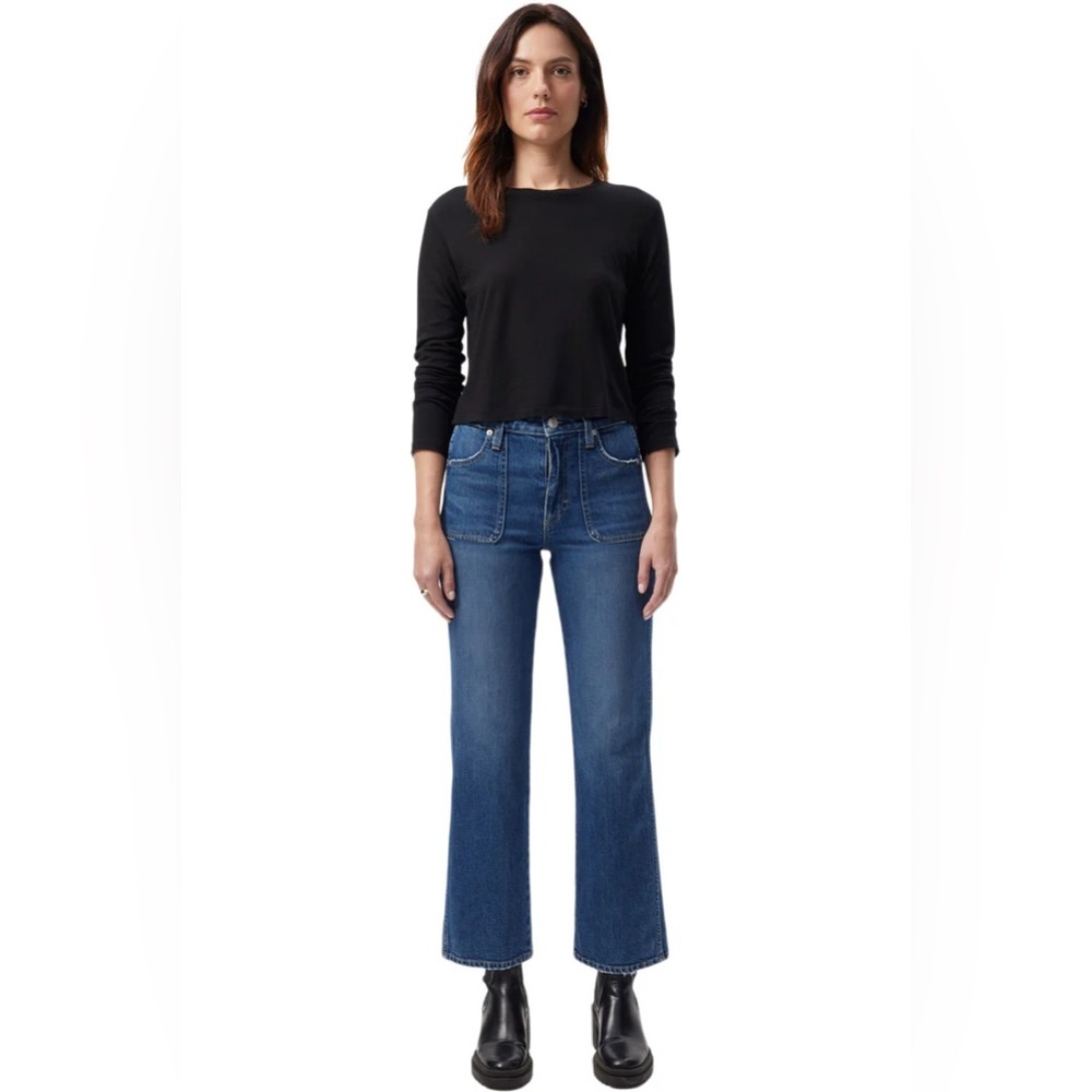 AMO Abigail Jeans High Rise Patch Pocket Size 29 - Picture 2 of 7
